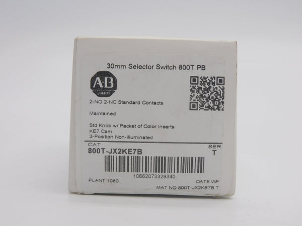 ALLEN BRADLEY 800T-JX2KE7B SER. T (WH) NSMP
