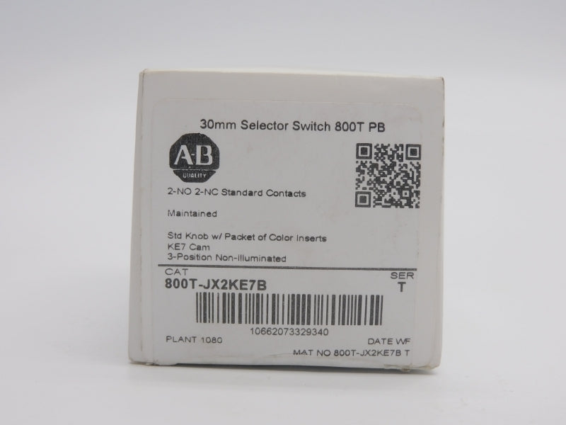 ALLEN BRADLEY 800T-JX2KE7B SER. T (WH) NSMP