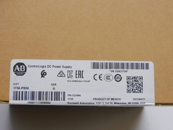 ALLEN BRADLEY 1756-PB50 SER. A DATE: 2023 NSFS