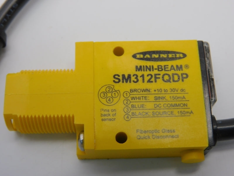 BANNER ENGINEERING SM312FQDP 29543 10-30VDC NSMP