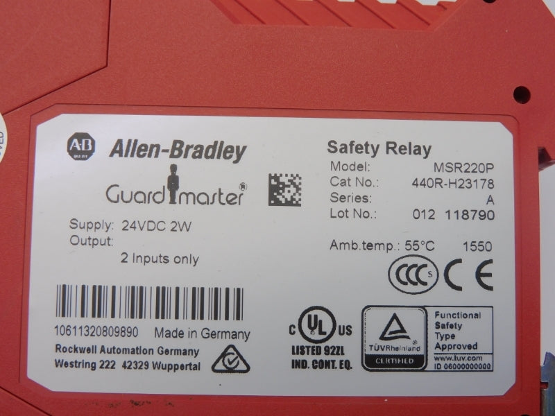 ALLEN BRADLEY 440R-H23178 SER. A 24VDC (WH) NSMP