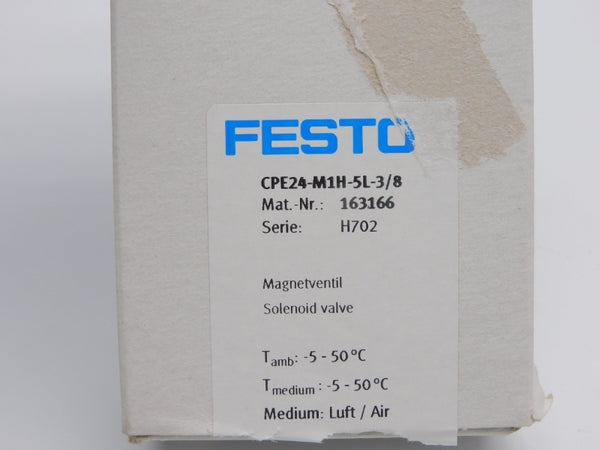FESTO CPE24-M1H-5L-3/8 163166 NSMP