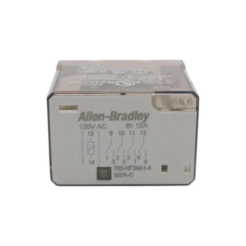 ALLEN BRADLEY 700-HF34A1-4 SER. C 120VAC 12A NSNP