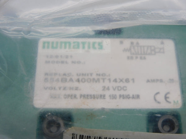 NUMATICS 554BA400MT14X61 24VDC .20A 150PSI NSMP