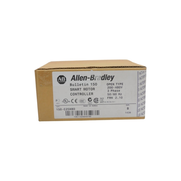ALLEN BRADLEY 150-C25NBD SER. B F/W 2.10 200-480V (BR/WH) NSFS