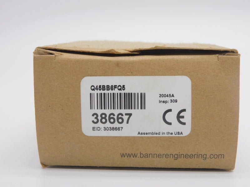 BANNER ENGINEERING Q45BB6FQ5 38667 10-30VDC NSMP