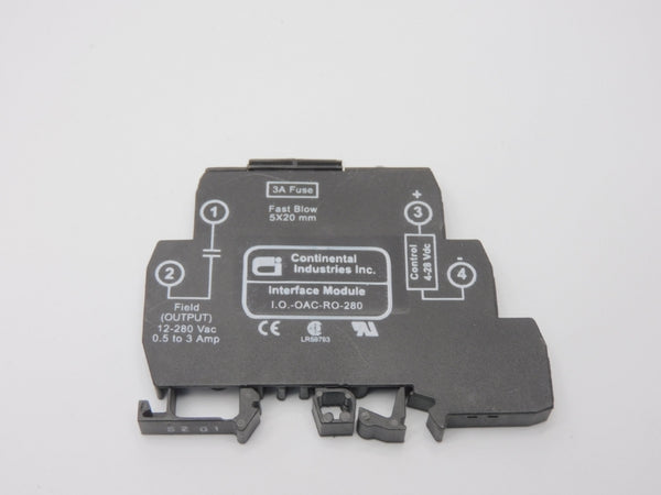 CONTINENTAL INDUSTRIES I.O.-OAC-RO-280 12-280VAC 3A NSNP