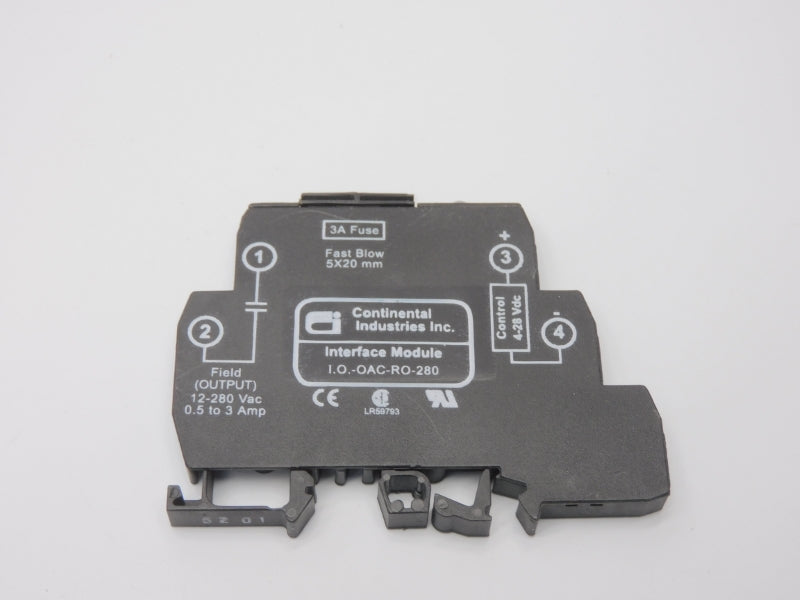 CONTINENTAL INDUSTRIES I.O.-OAC-RO-280 12-280VAC 3A NSNP