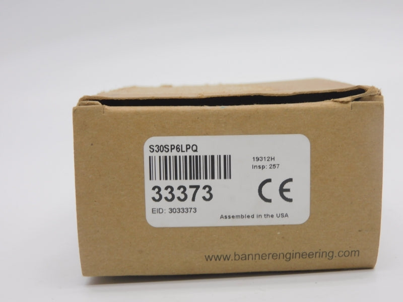 BANNER ENGINEERING S30SP6LPQ 33373 10-30VDC NSMP