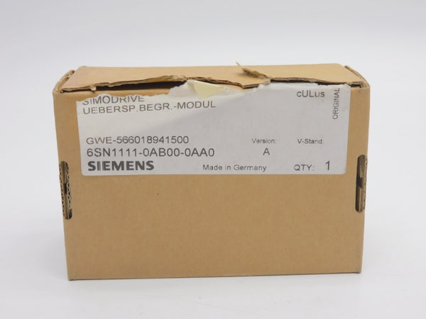 SIEMENS 6SN1111-0AB00-0AA0 VER. A NSMP