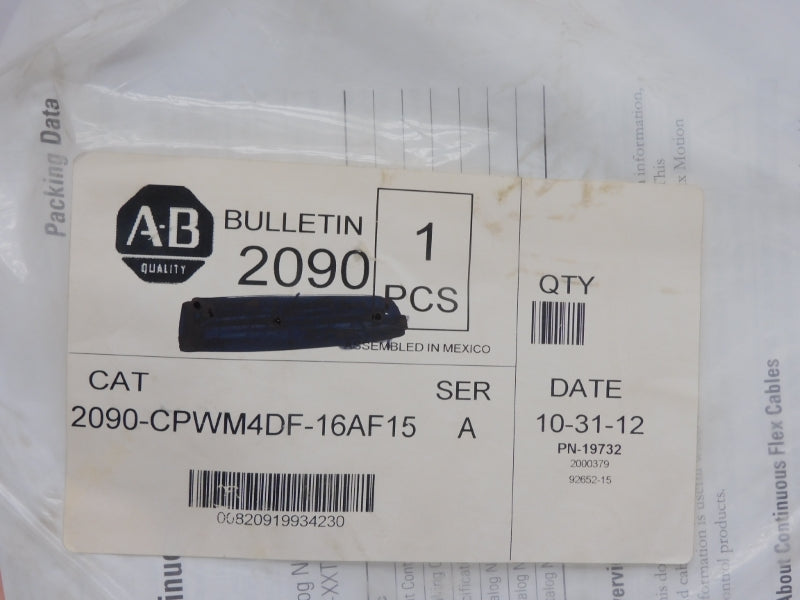 ALLEN BRADLEY 2090-CPWM4DF-16AF15 SER. A NSMP