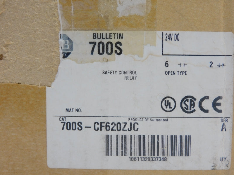 ALLEN BRADLEY 700S-CF620ZJC SER. A 24VDC (BR/WH) NSMP