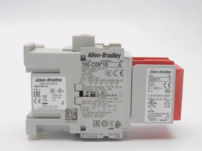 ALLEN BRADLEY 100S-C09D14C SER. A 110/120V 32A (BR/WH) NSMP
