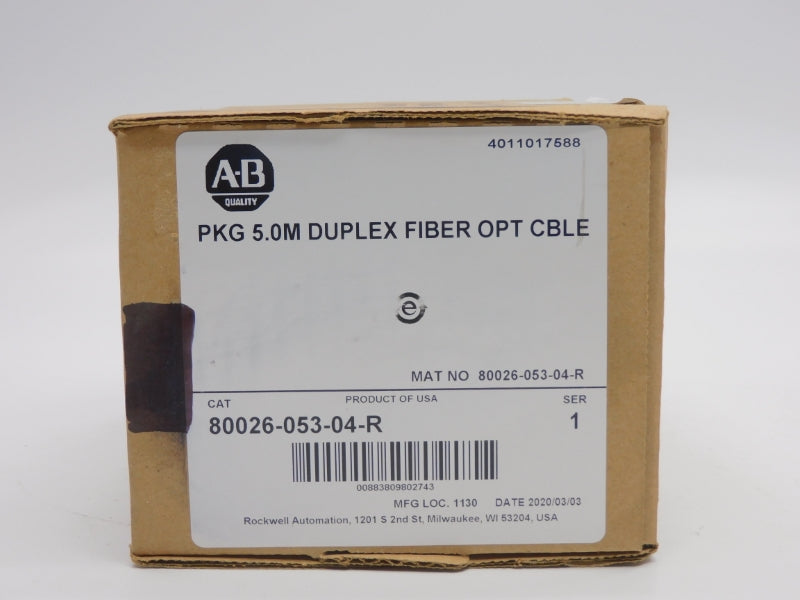 ALLEN BRADLEY 80026-053-04-R SER. A DATE: 2020 5.0M (BR/WH) NSFS