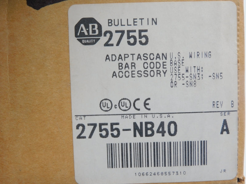 ALLEN BRADLEY 2755-NB40 SER. A REV. B (BR/WH) NSMP