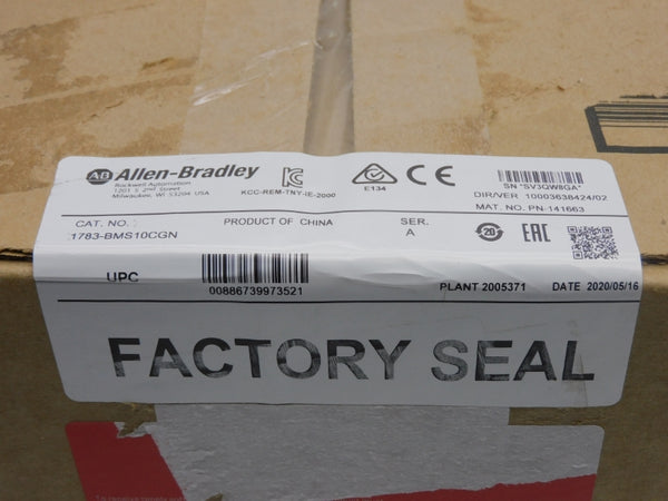 ALLEN BRADLEY 1783-BMS10CGN SER. A DATE: 2020 (BR/WH) NSFS