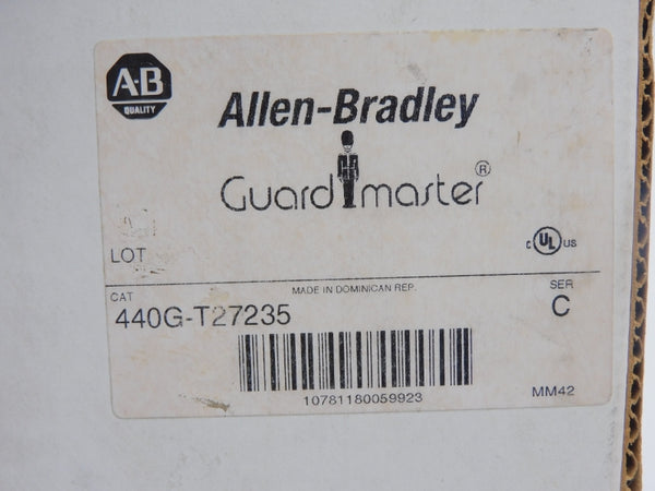 ALLEN BRADLEY 440G-T27235 SER. C 24VAC/DC 10A (NO KEY) (WH) NSMP