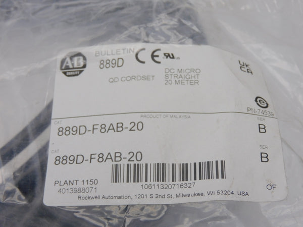 ALLEN BRADLEY 889D-F8AB-20 SER. B 30VAC/DC 2.0A NSMP