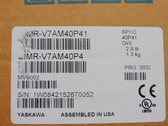 YASKAWA MAGNETEK CIMR-V7AM40P4 380-460V 2.4A (AS IS) NSMP