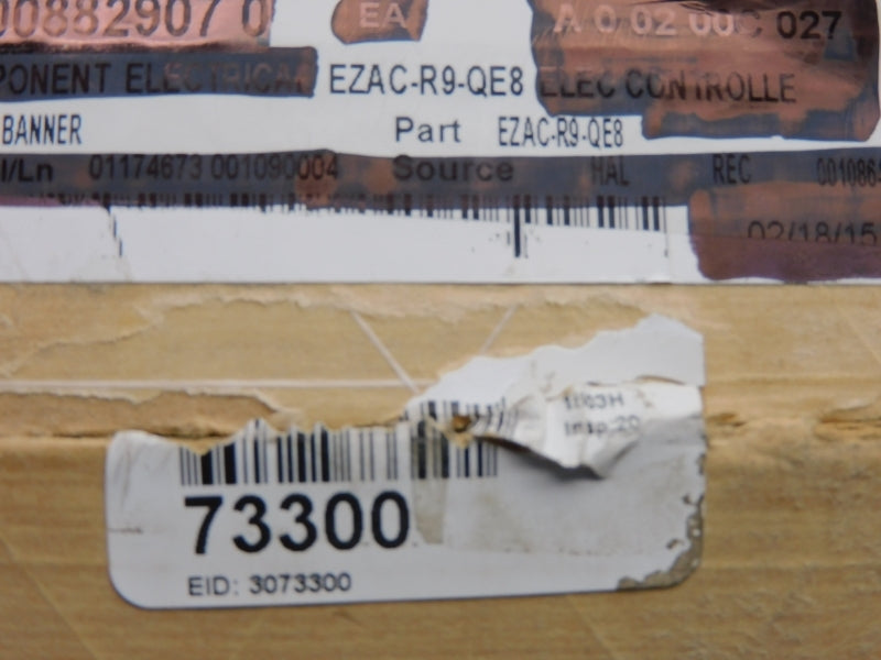 BANNER ENGINEERING EZAC-R9-QE8 73300 99-253VAC 8A NSMP
