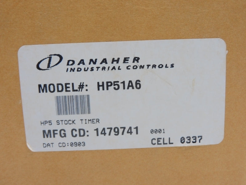 DANAHER INDUSTRIAL CONTROLS HP51A6 120/240VAC 10/5A 60SEC NSMP