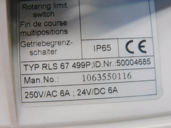 SWITCH RLS67499P 50004685 250VAC 6A (AS PICTURED) NSNP