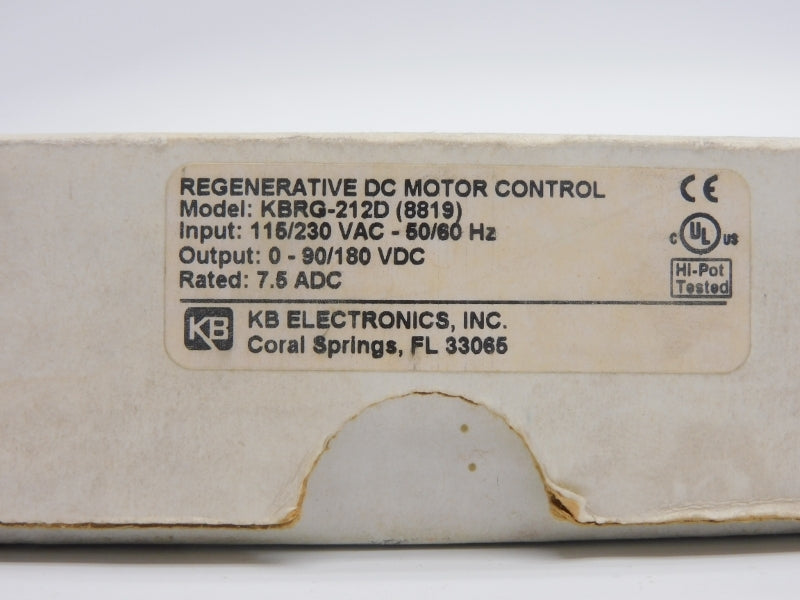 KB ELECTRONICS KBRG-212D (8819) 115/230VAC NSMP