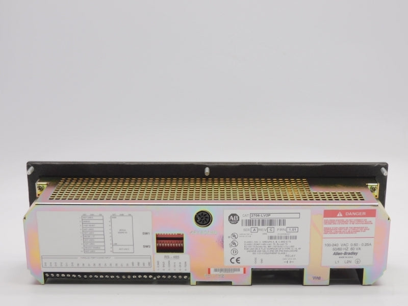 ALLEN BRADLEY 2706-LV2P SER. A F/W 1.01 REV. C 100-240VAC 0.60-0.25A UNMP