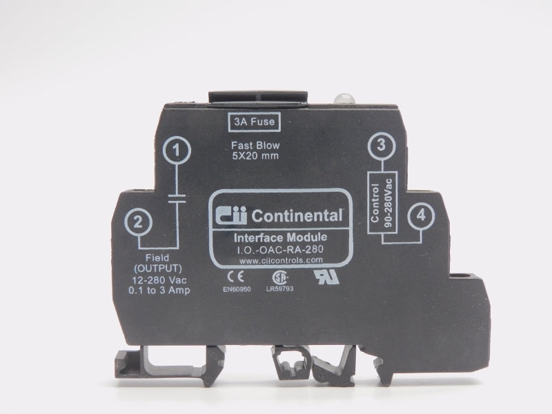 CONTINENTAL I.O.-OAC-RA-280 12-280VAC 3A NSNP