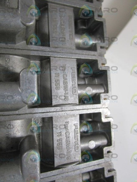 LOT OF 6 FESTO CABW-1/8 UNMP