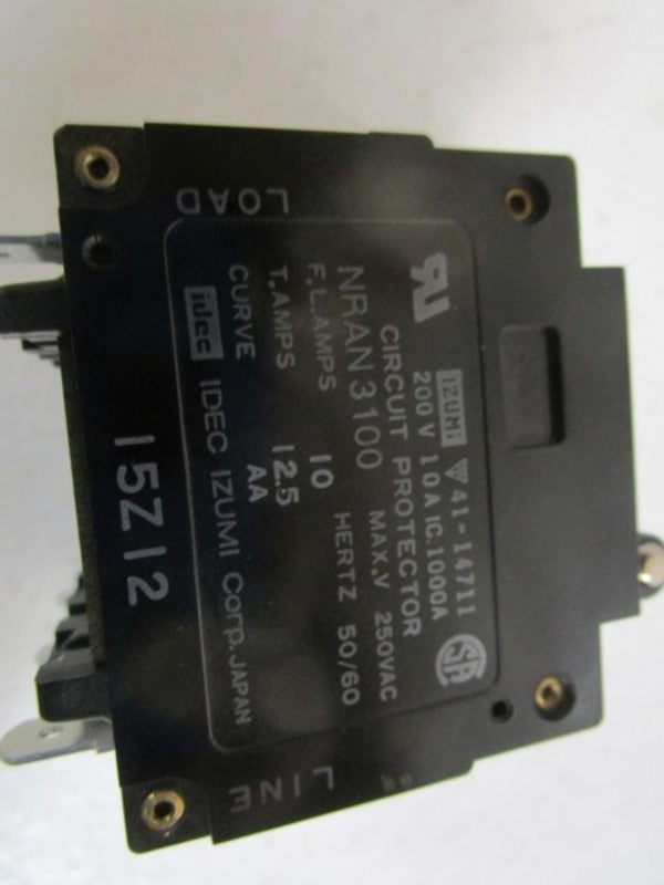 IZUMI CIRCUIT BREAKER 10A NRAN3100 UNMP