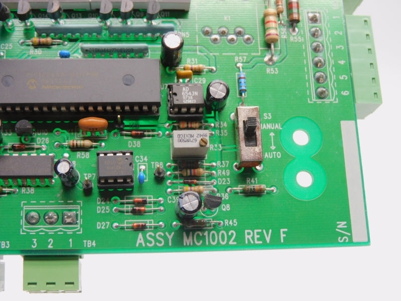 CONTROL BOARD MC1002 REV. F UNMP
