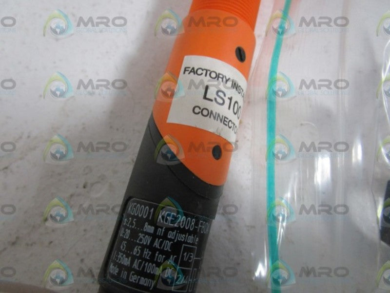 IFM EFECTOR LS100AK/KGE2008FB0A CONNECTOR NSMP