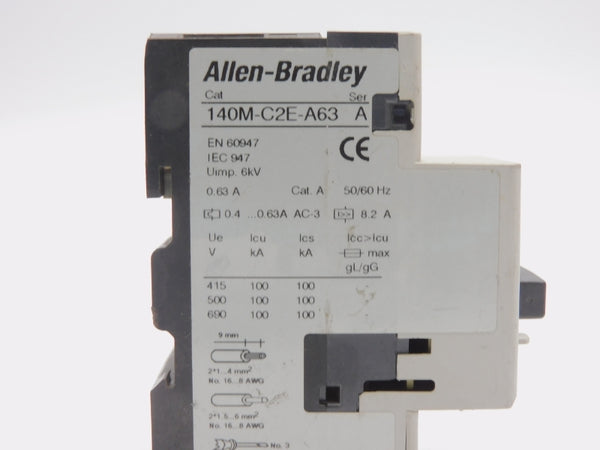 ALLEN BRADLEY 140M-C2E-A63 SER. A 690V 0.4-0.63A UNMP
