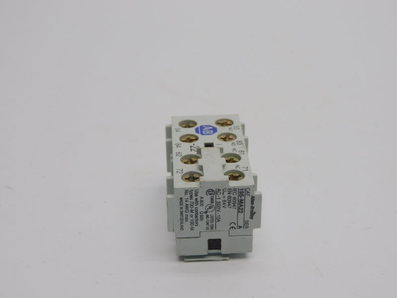 ALLEN BRADLEY 195-MA22 SER. A 500V 10A UNMP
