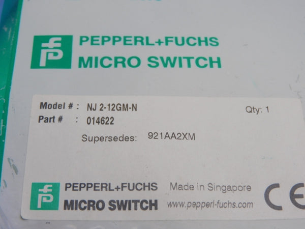 PEPPERL+FUCHS NJ2-12GM-N 014622 5-25VDC NSMP