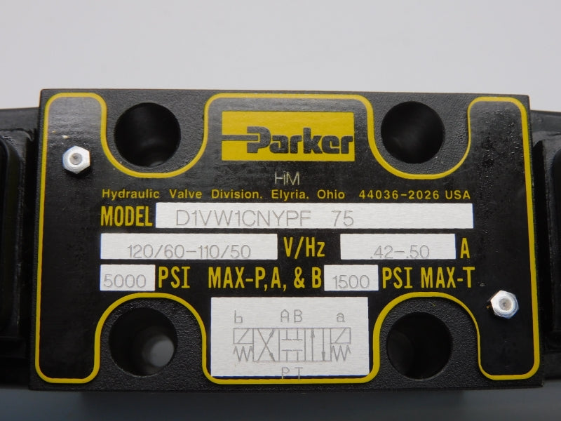 PARKER D1VW1CNYPF 120/110V .42-.50A 500PSI NSMP