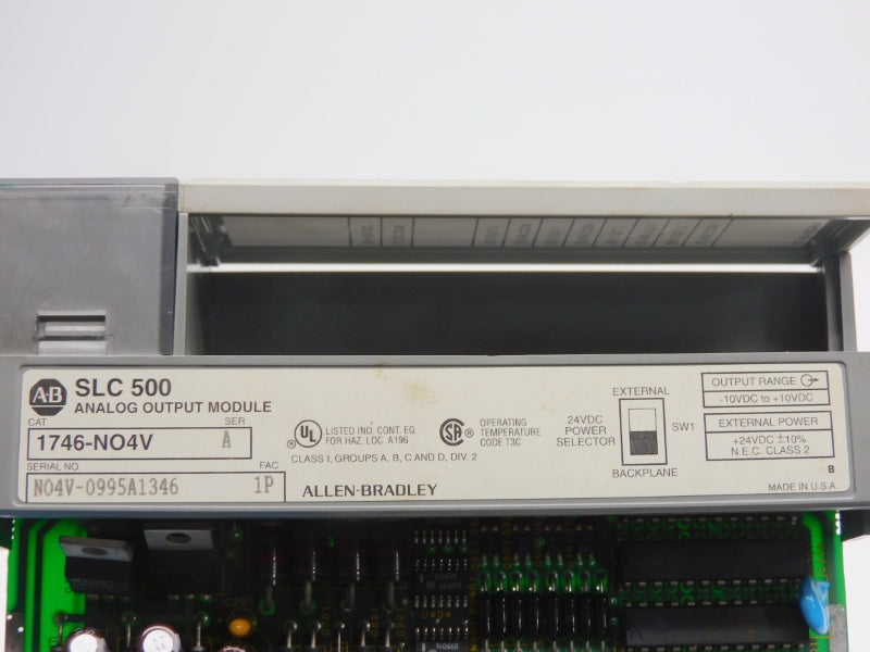 ALLEN BRADLEY 1746-NO4V SER. A 24VDC (NO TERMINAL) UNMP