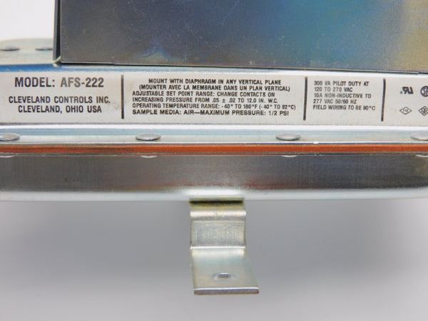 ROBERTSHAW 2374-410 AFS-222 277VAC 10A 0.5PSI NSMP