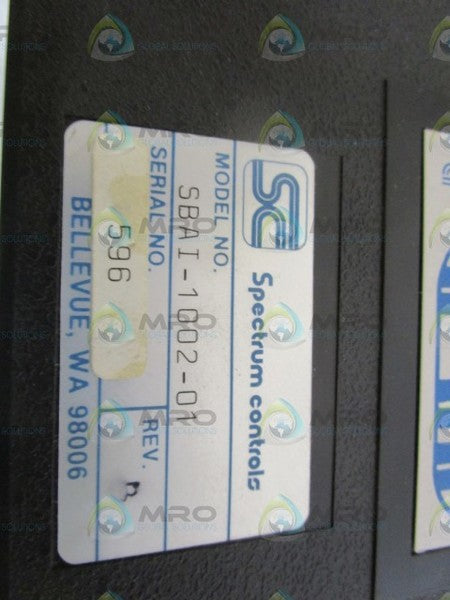 SPECTRUM CONTROLS SBAI-1002-01 UNMP