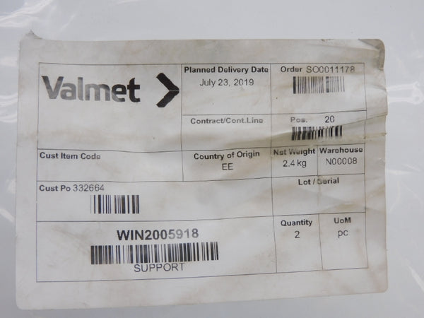 VALMET WIN2005918 (PKG OF 2) NSMP