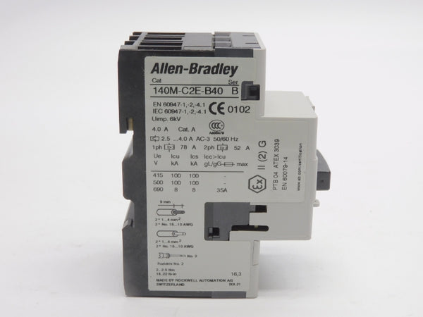 ALLEN BRADLEY 140M-C2E-B40 SER. B 690V 2.5-4.0A NSNP