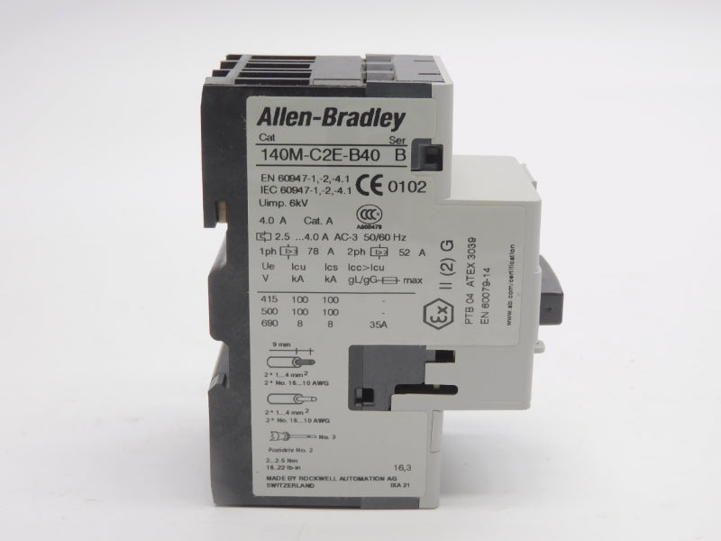 ALLEN BRADLEY 140M-C2E-B40 SER. B 690V 2.5-4.0A NSNP