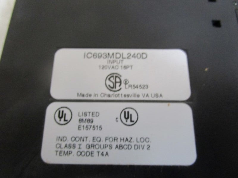 GE FANUC IC693MDL240D NSMP