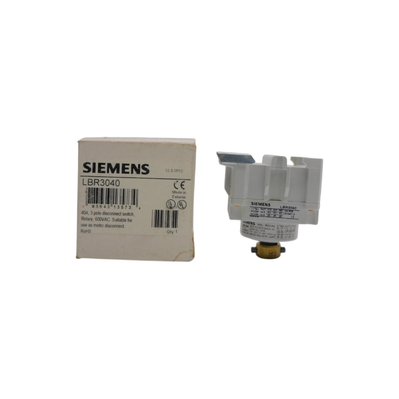 SIEMENS LBR3040 600VAC 40A NSMP