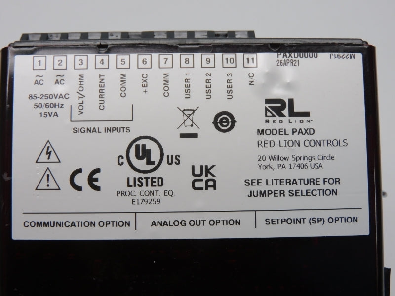 RED LION CONTROLS PAXD0000 85-250VAC NSNP