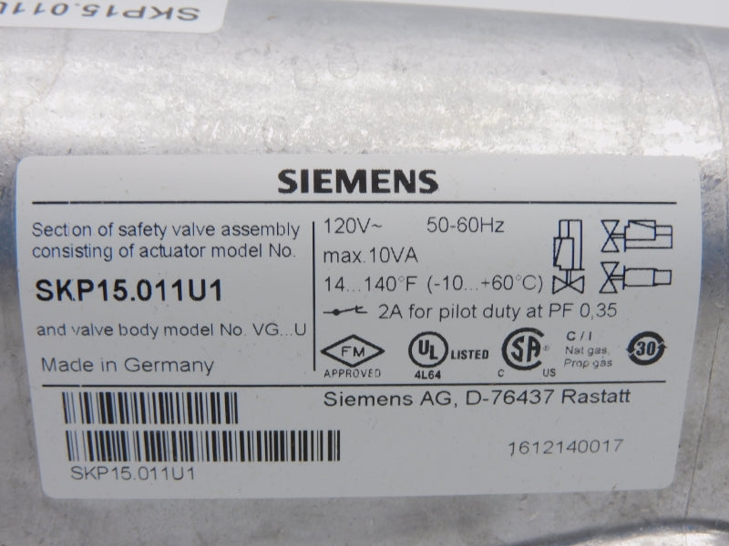 SIEMENS SKP15.011U1 120V 2A NSNP