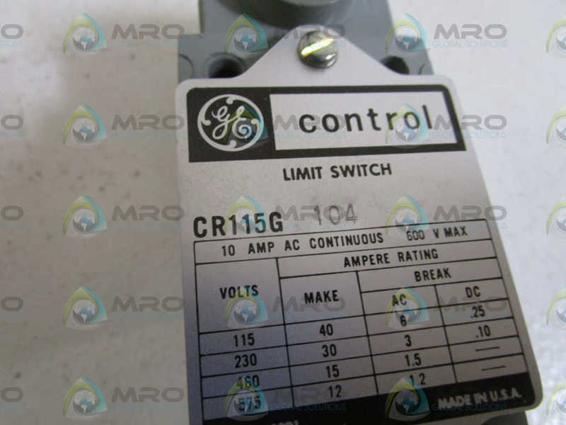GENERAL ELECTRIC CR115G104 UNMP