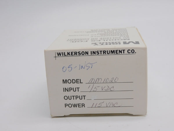 WILKERSON INSTRUMENT MM1020 115VAC NSMP