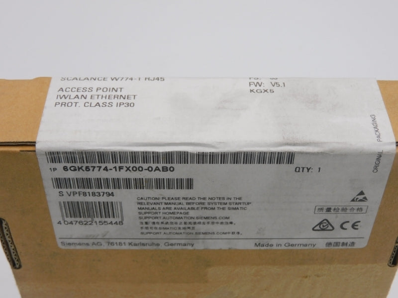 SIEMENS 6GK5774-1FX00-0AB0 F/W V5.1 NSFS